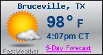 Weather Forecast for Bruceville, TX