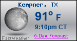 Weather Forecast for Kempner, TX