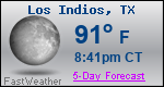 Weather Forecast for Los Indios, TX