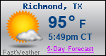 Weather Forecast for Richmond, TX