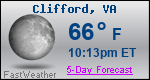 Weather Forecast for Clifford, VA