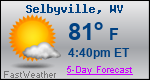Weather Forecast for Selbyville, WV