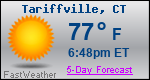 Weather Forecast for Tariffville, CT