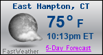 Weather Forecast for East Hampton, CT