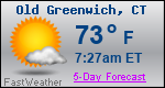 Weather Forecast for Old Greenwich, CT