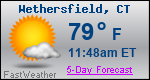 Weather Forecast for Wethersfield, CT