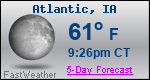 Weather Forecast for Atlantic, IA