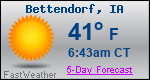 Weather Forecast for Bettendorf, IA