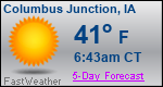 Weather Forecast for Columbus Junction, IA
