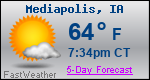 Weather Forecast for Mediapolis, IA