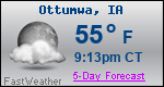 Weather Forecast for Ottumwa, IA