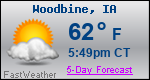 Weather Forecast for Woodbine, IA