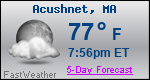 Weather Forecast for Acushnet, MA