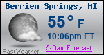 Weather Forecast for Berrien Springs, MI