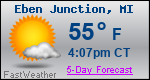 Weather Forecast for Eben Junction, MI