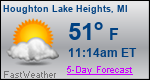Weather Forecast for Houghton Lake Heights, MI