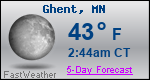 Weather Forecast for Ghent, MN