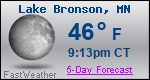 Weather Forecast for Lake Bronson, MN