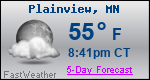 Weather Forecast for Plainview, MN