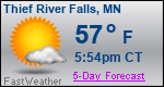 Weather Forecast for Thief River Falls, MN