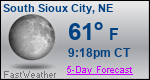 Weather Forecast for South Sioux City, NE