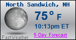 Weather Forecast for North Sandwich, NH