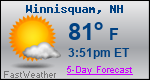 Weather Forecast for Winnisquam, NH