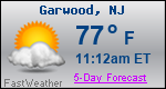 Weather Forecast for Garwood, NJ