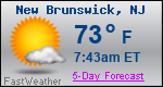 Weather Forecast for New Brunswick, NJ