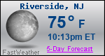 Weather Forecast for Riverside, NJ