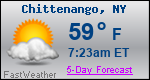 Weather Forecast for Chittenango, NY