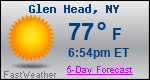 Weather Forecast for Glen Head, NY