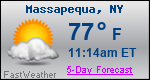 Weather Forecast for Massapequa, NY