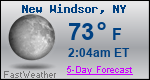 Weather Forecast for New Windsor, NY