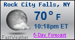 Weather Forecast for Rock City Falls, NY