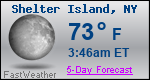 Weather Forecast for Shelter Island, NY
