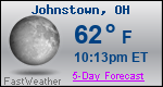 Weather Forecast for Johnstown, OH
