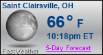Weather Forecast for Saint Clairsville, OH
