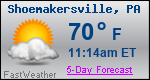 Weather Forecast for Shoemakersville, PA