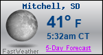 Weather Forecast for Mitchell, SD
