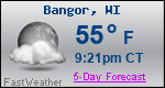 Weather Forecast for Bangor, WI