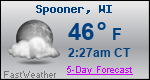 Weather Forecast for Spooner, WI
