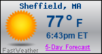 Weather Forecast for Sheffield, MA