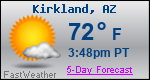 Weather Forecast for Kirkland, AZ
