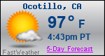 Weather Forecast for Ocotillo, CA