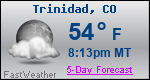 Weather Forecast for Trinidad, CO