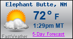 Weather Forecast for Elephant Butte, NM
