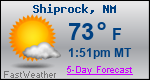 Weather Forecast for Shiprock, NM