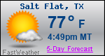 Weather Forecast for Salt Flat, TX