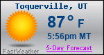 Weather Forecast for Toquerville, UT